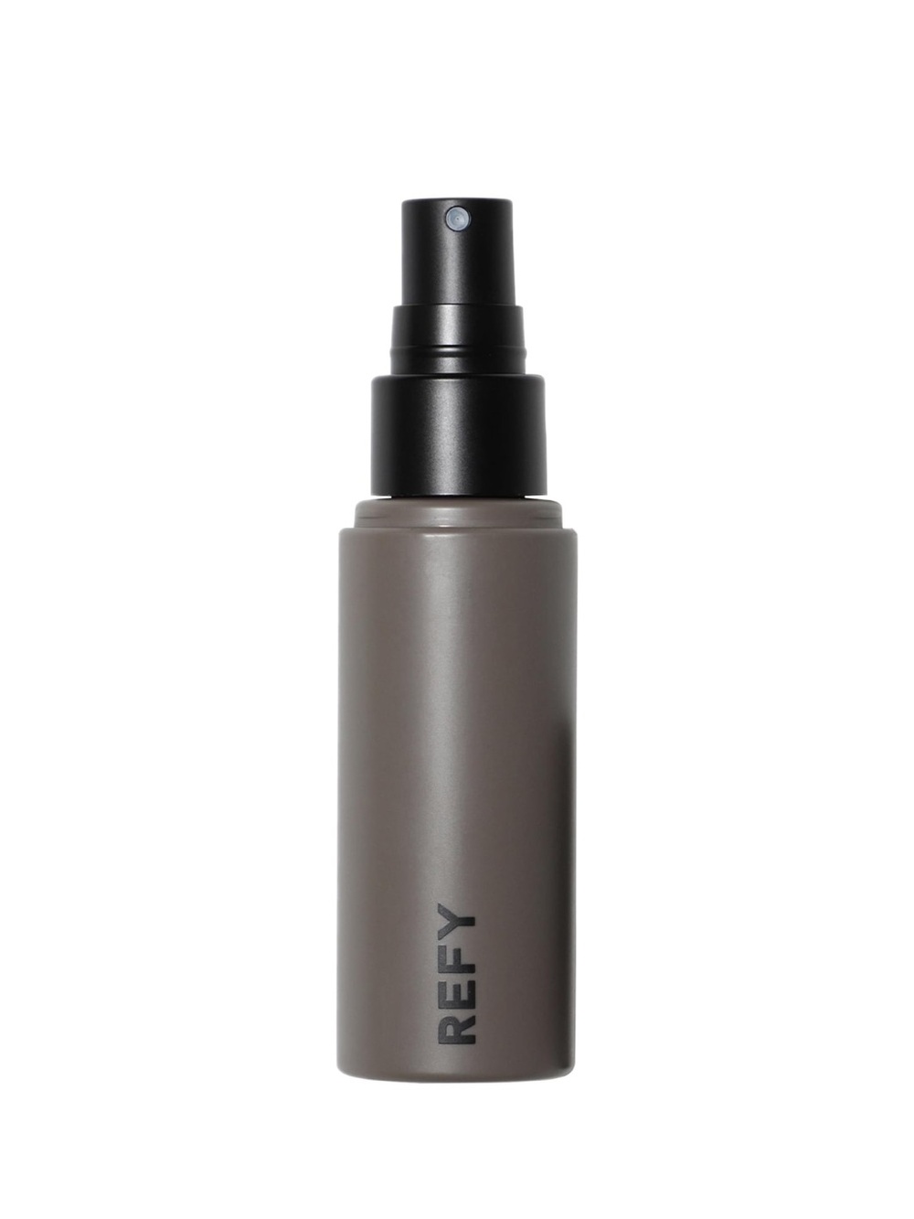 REFY Travel Spray Bottle in Taupe with Black Pump